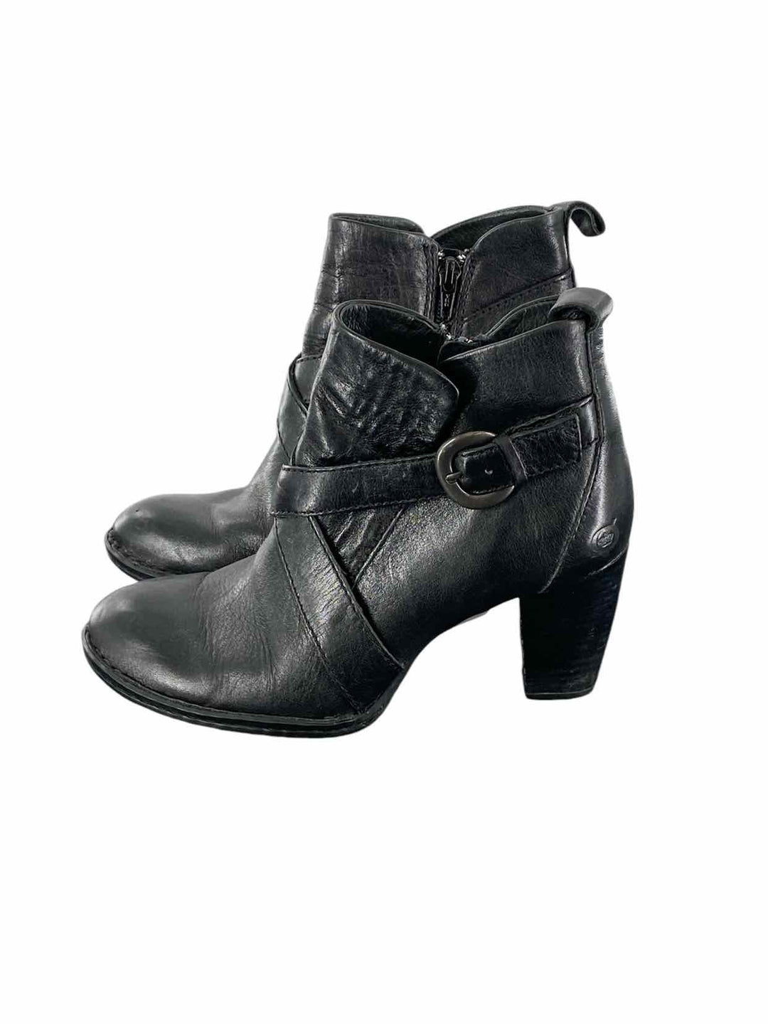 Born Shoe Size 7.5 Black Boots(Ankle)