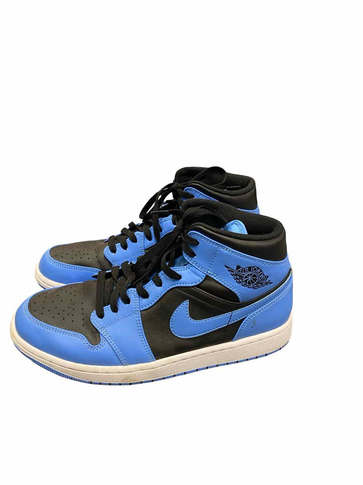 Nike Shoe Size 43 Blue Black Air Jordan 1 Mid-top Sneakers