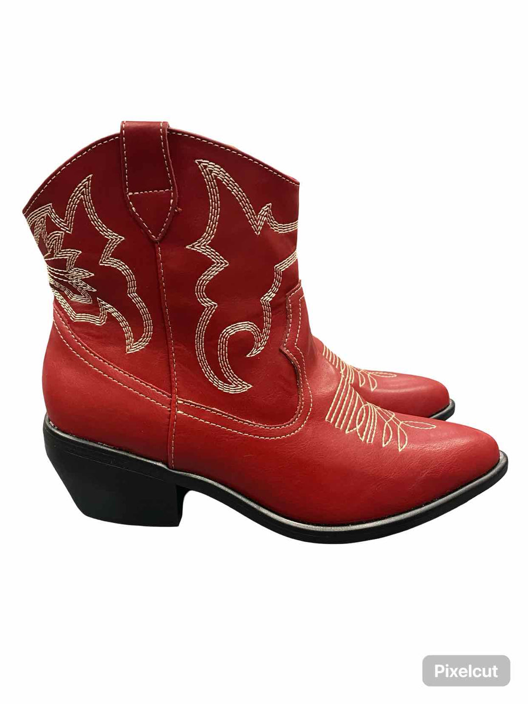 Mia Shoe Size 9.5 Red NWT Allba Heeled Boots(Ankle)