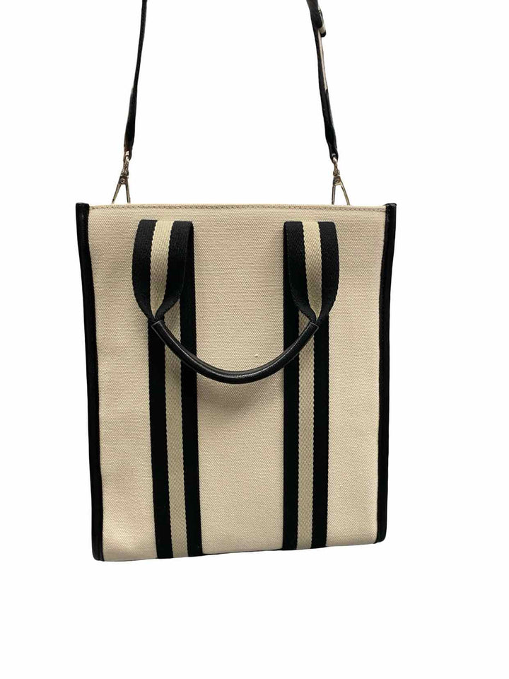 BCBG Cream W/Crossbody Strap Purse