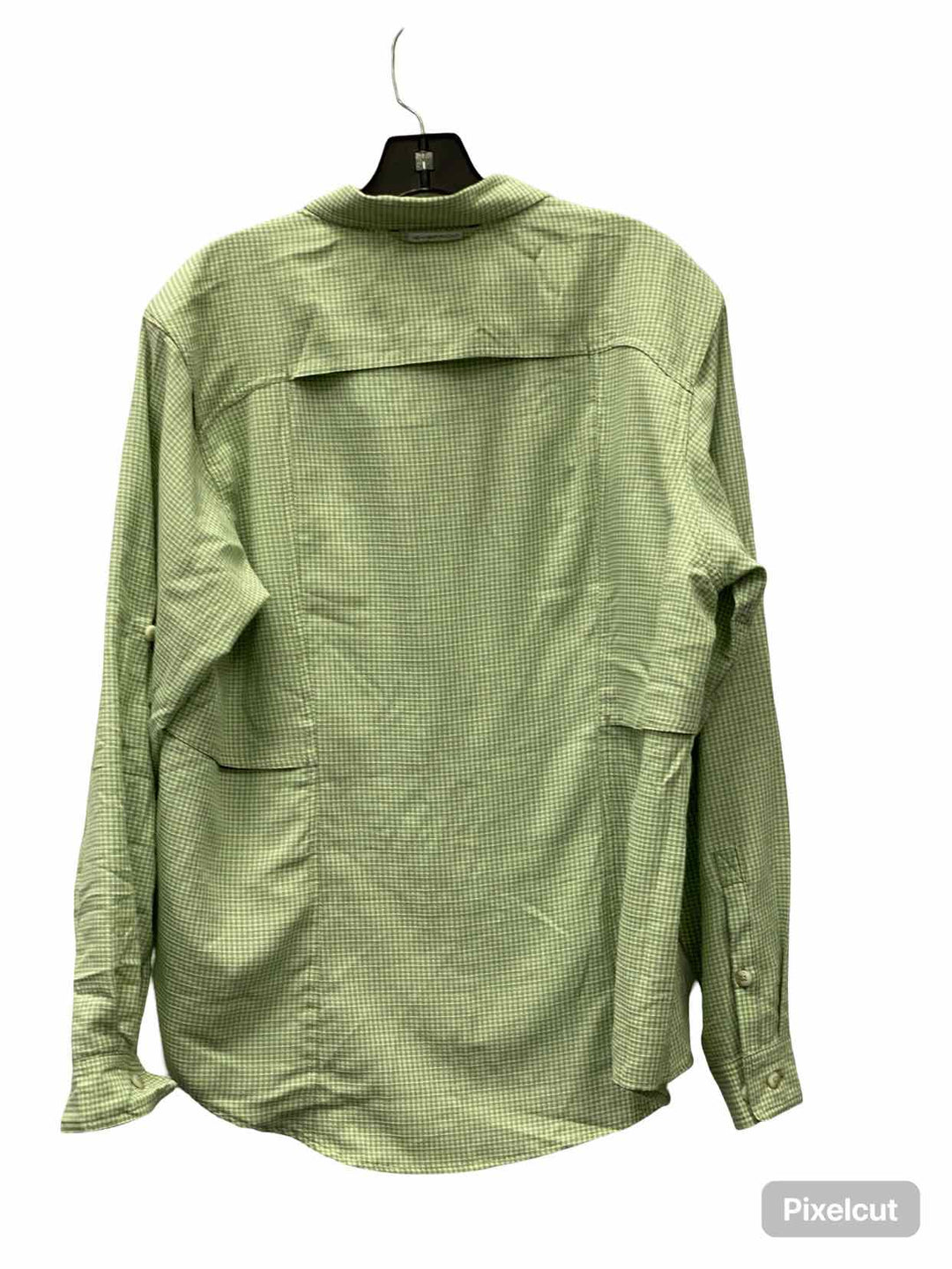 Exofficio Size L Green Checkered Long Sleeve Shirts