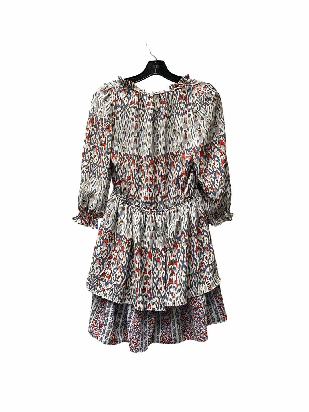 Black Tape Size XS Blue Red Print Dress