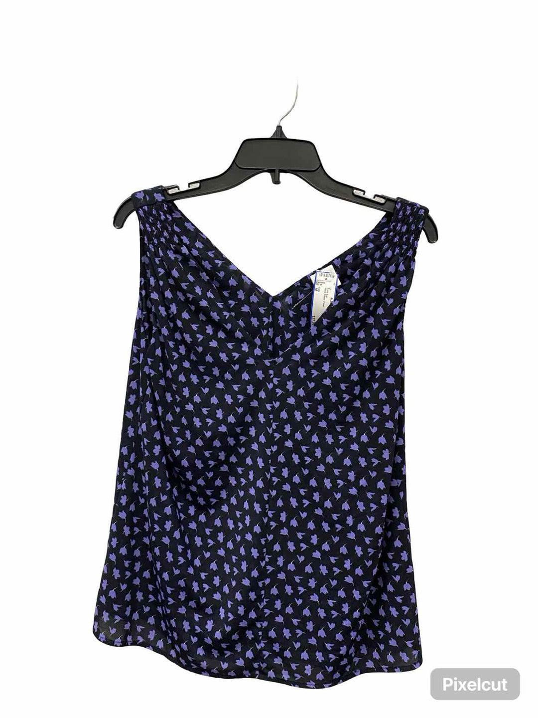 Cabi Size M Black Purple Floral Tank Top