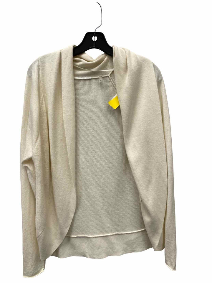 Tahari Size 6 Beige 30% Wool Sweater
