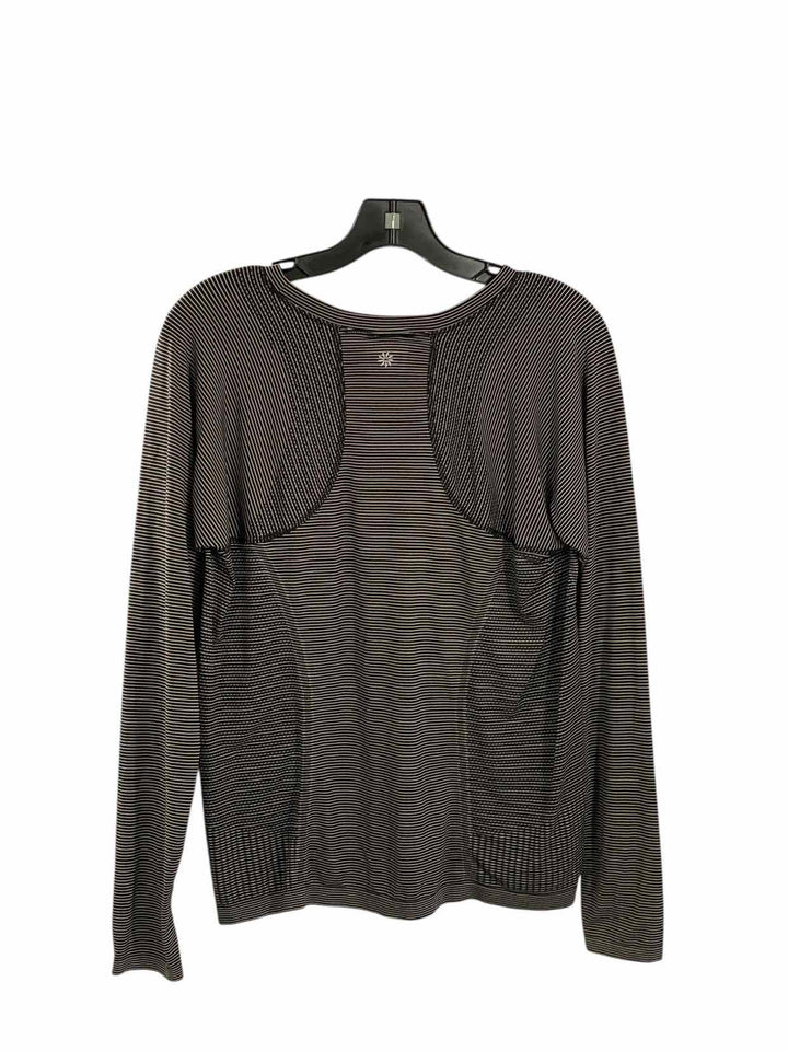 Athleta Size XL Black White Athletic Long Sleeve