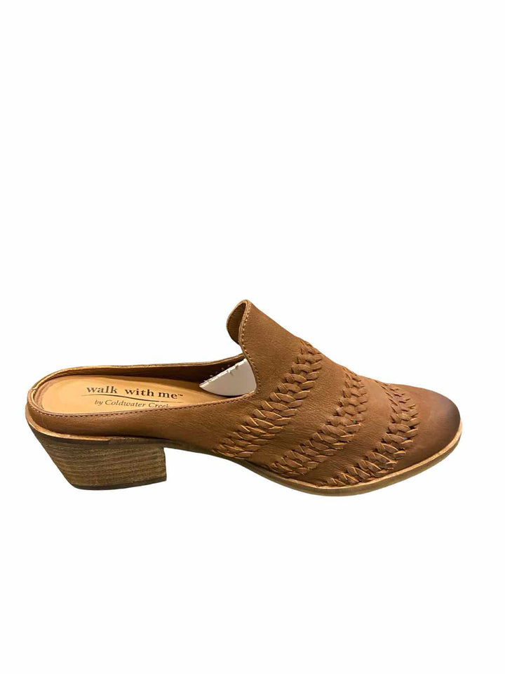 Coldwater Creek Shoe Size 9.5 Brown Walk With Me Mules Heels