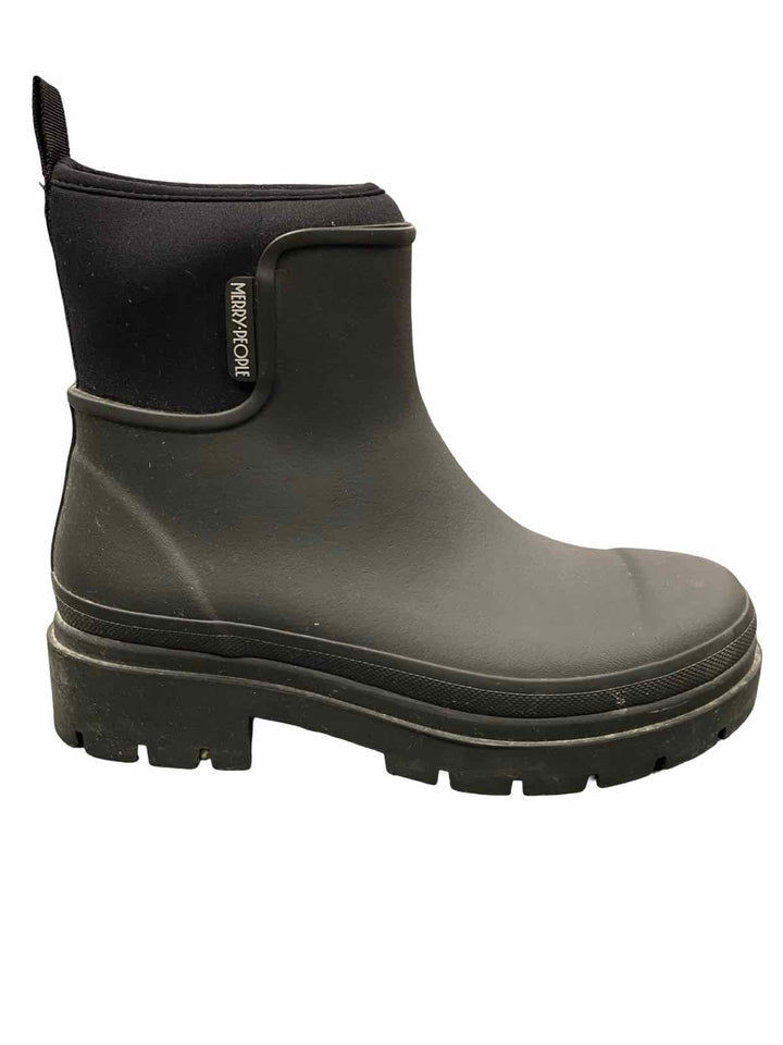 Merry People Shoe Size 40 Black Tully Ankle Rain Boots(Ankle)