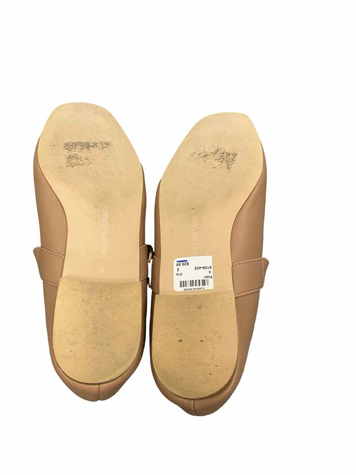 Banana Republic Shoe Size 8 Beige Vegan Leather Maryjane Ballet New in Box Flats