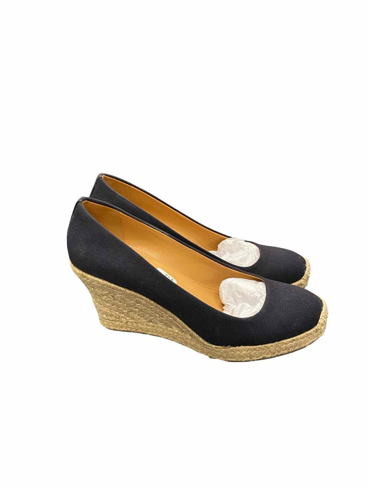 J Crew Shoe Size 9 Tan navy Wedge Heels