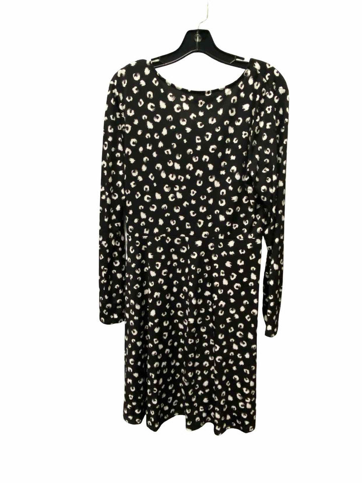 Hail3ey:23 Size XL Black White Print Dress