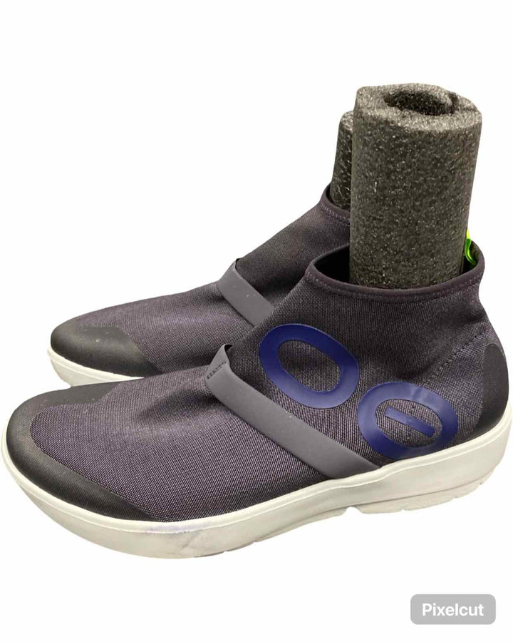 Oofos Shoe Size 9.5 Purple OOmg Fibre High Top Sneakers