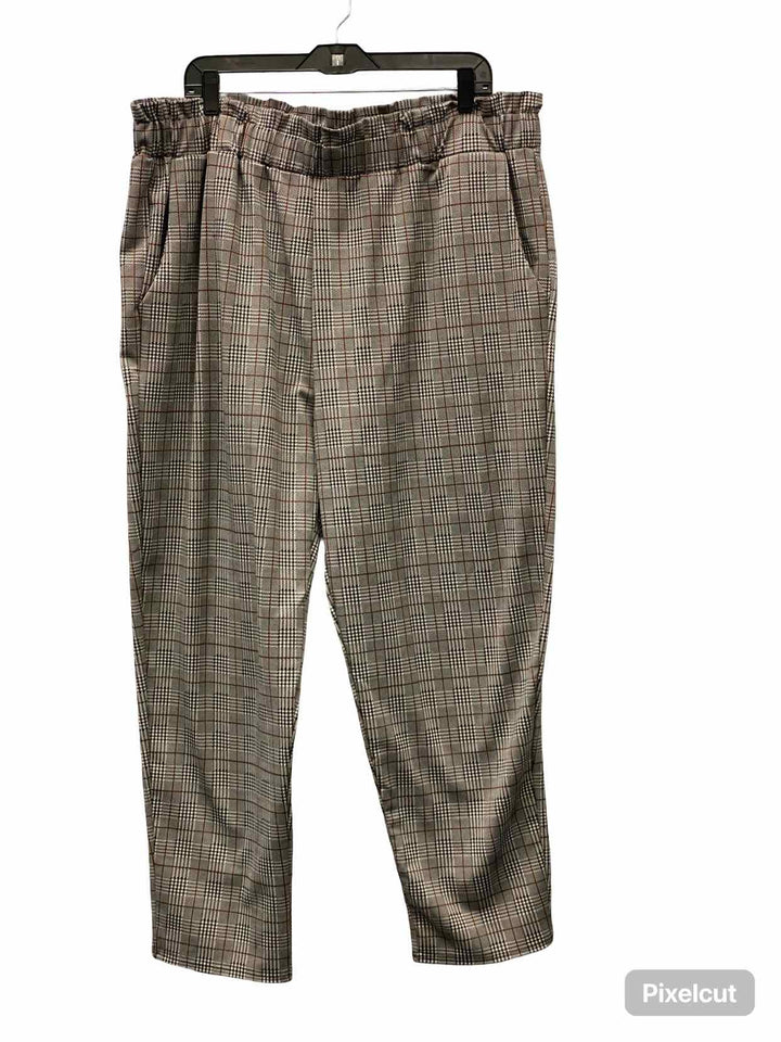 Lark + Grey Size 3X White/Black Brown Pants