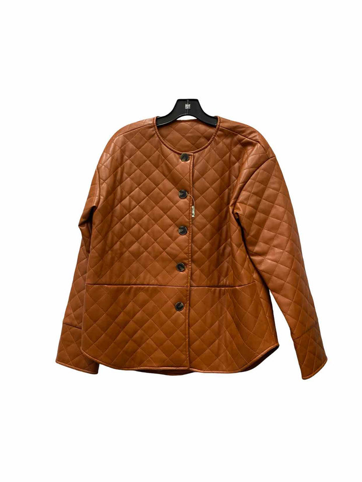 Unknown Brand Size M Brown Leather Jacket