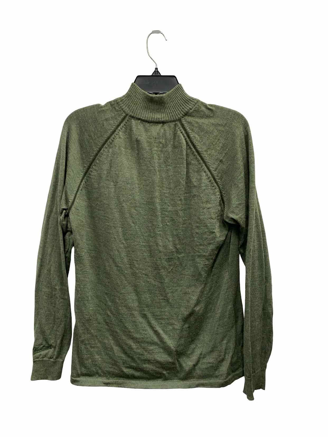 Woolrich Size L Green 100% Merino Wool Sweater