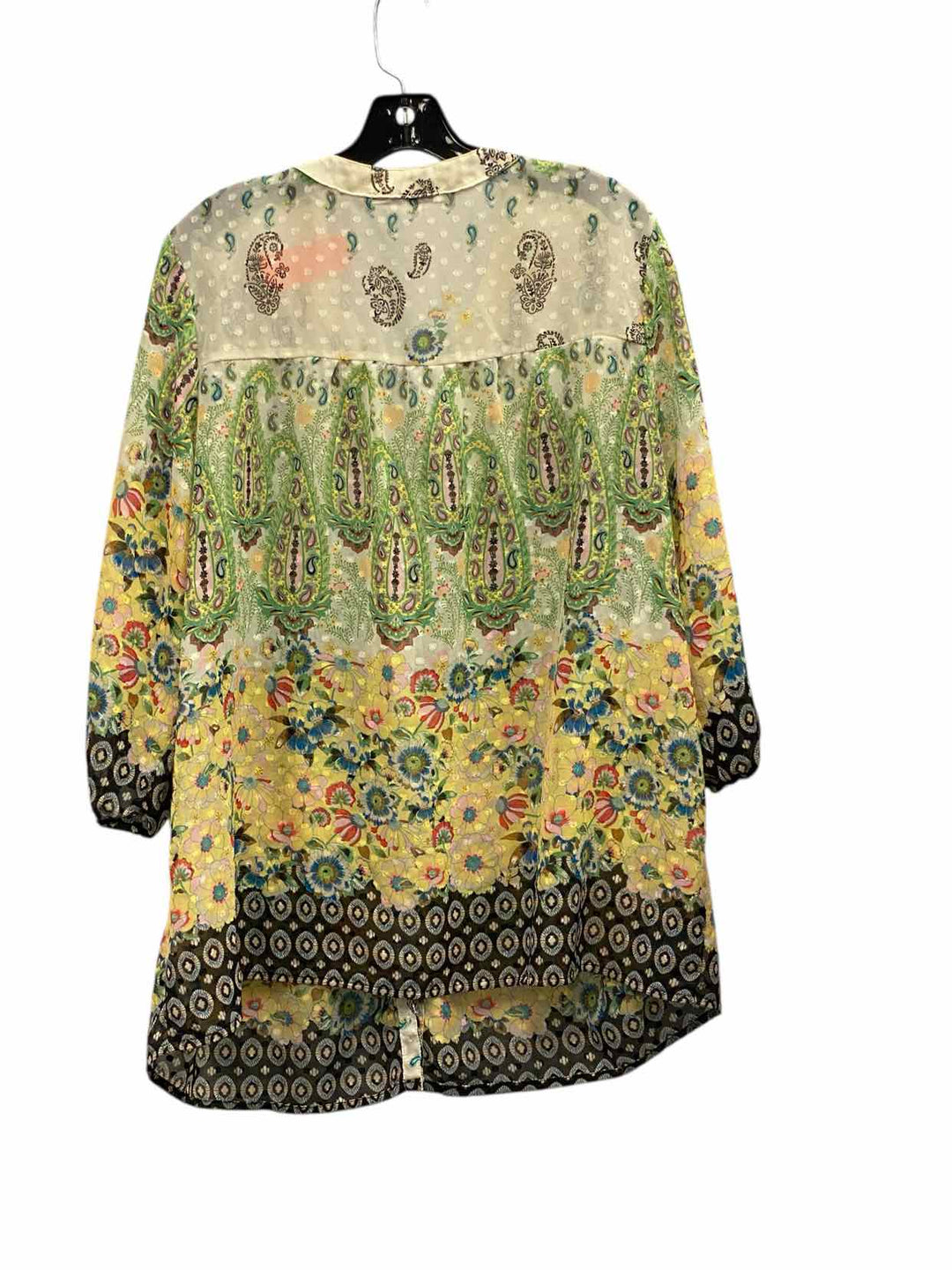 Figueroa & Flower Size 2X Green Multi Print Short Sleeve Shirts