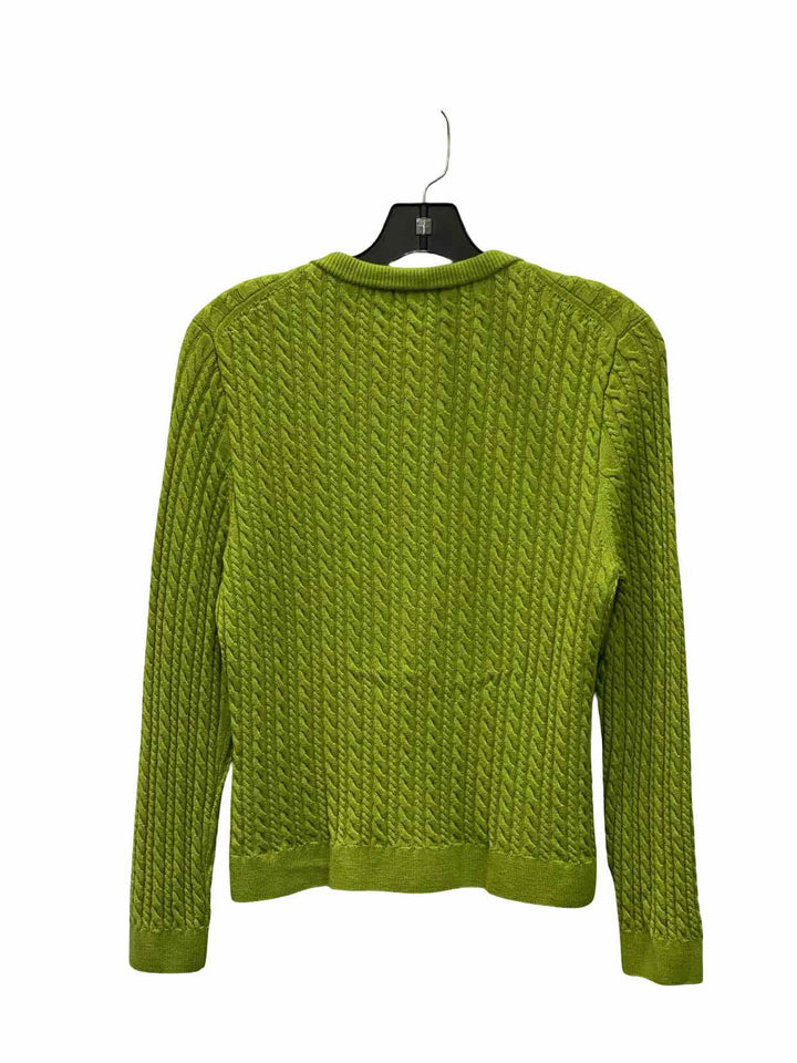 J Crew Size L Green Sweater