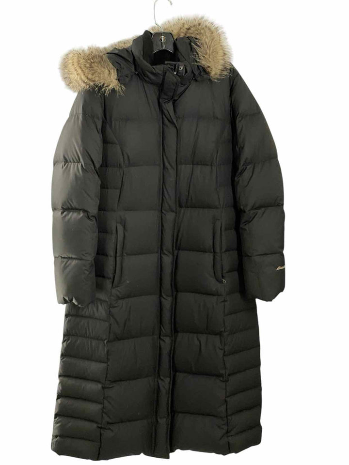 Eddie Bauer Size XL Black Coat(Long)