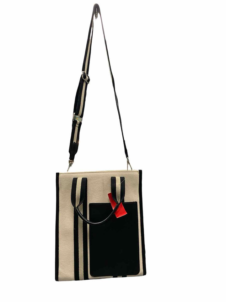 BCBG Cream W/Crossbody Strap Purse