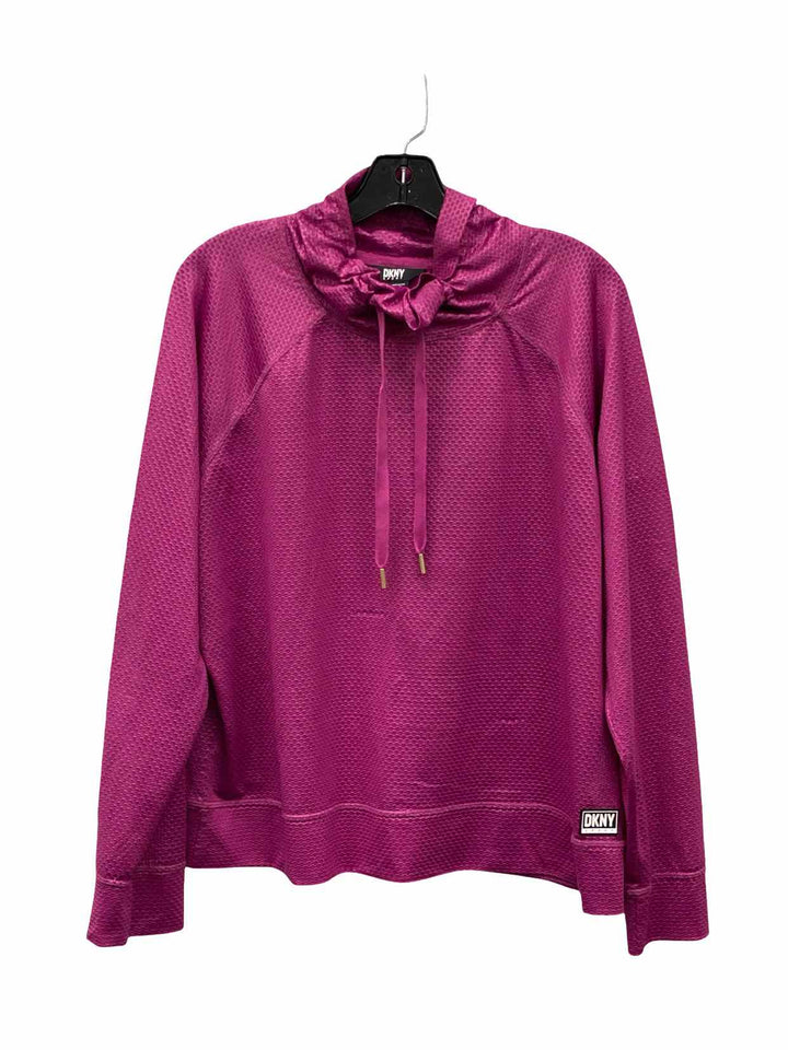 DKNY Size XL Purple Athletic Long Sleeve