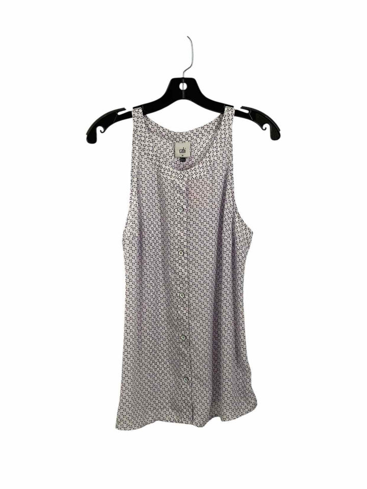Cabi Size M White Purple Tank Top