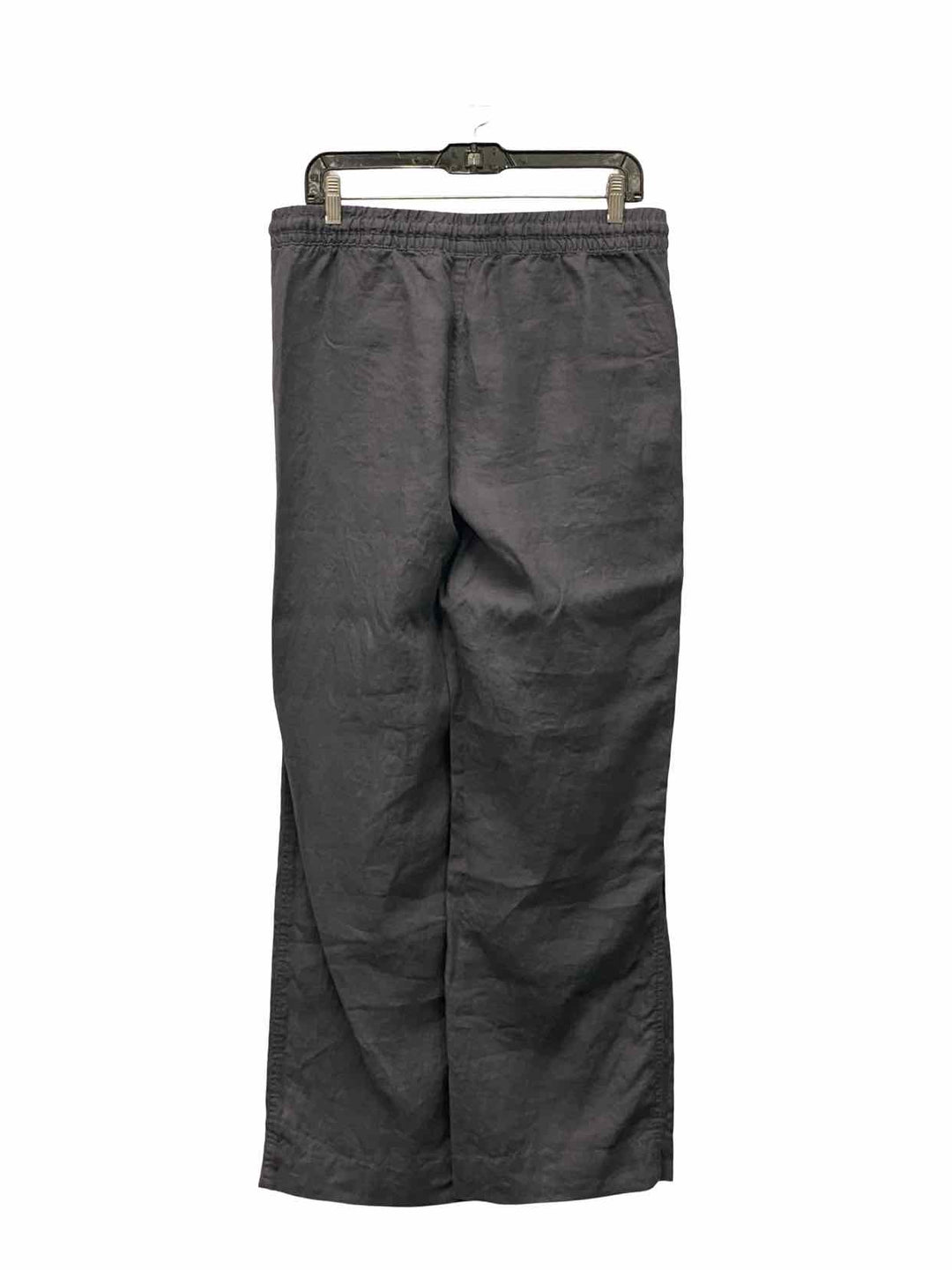 LL Bean Size L Dark Gray 100% Linen Pants