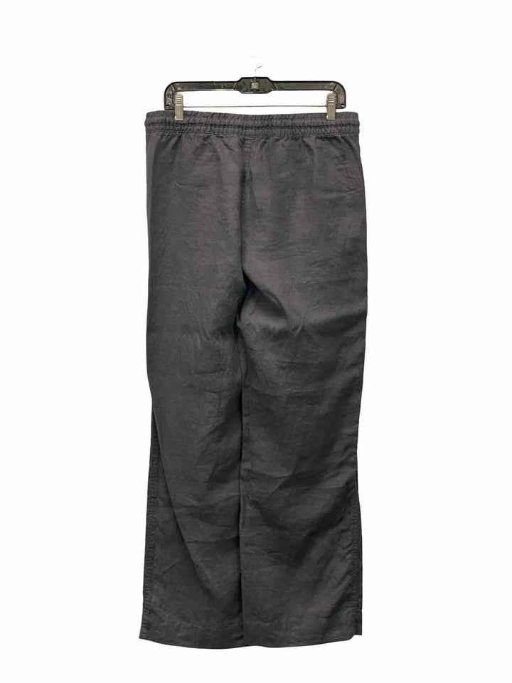 LL Bean Size L Dark Gray 100% Linen Pants