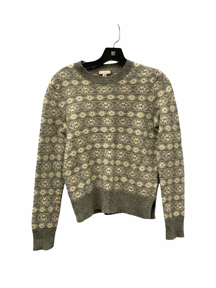 Gap Size S White Grey 55% Lambswool Sweater