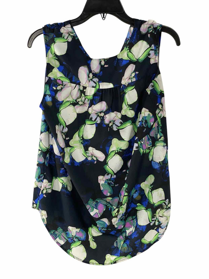 Banana Republic Size M Black Green Print Tank Top