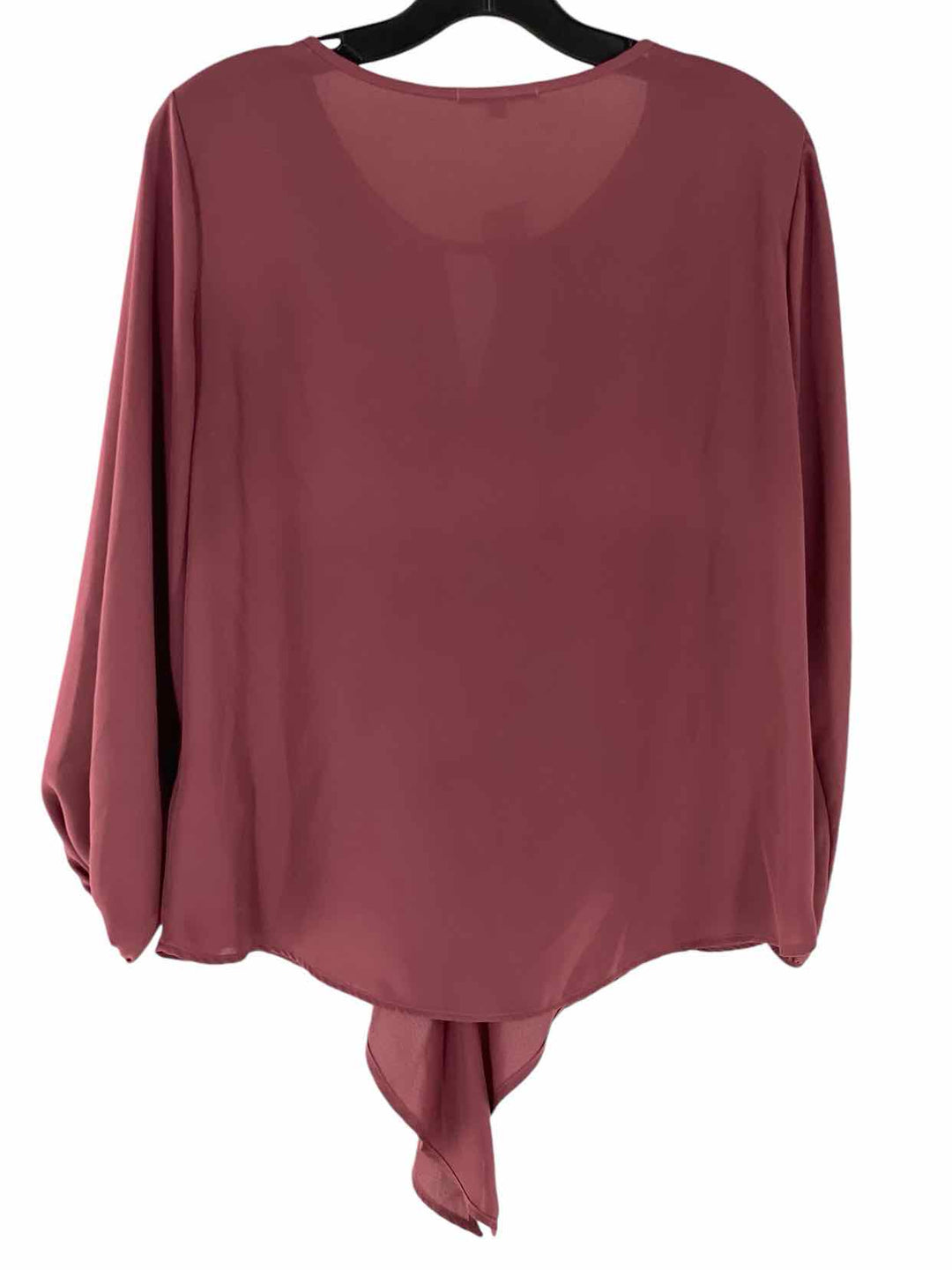 West Kei Size M Burgundy Long Sleeve Shirts