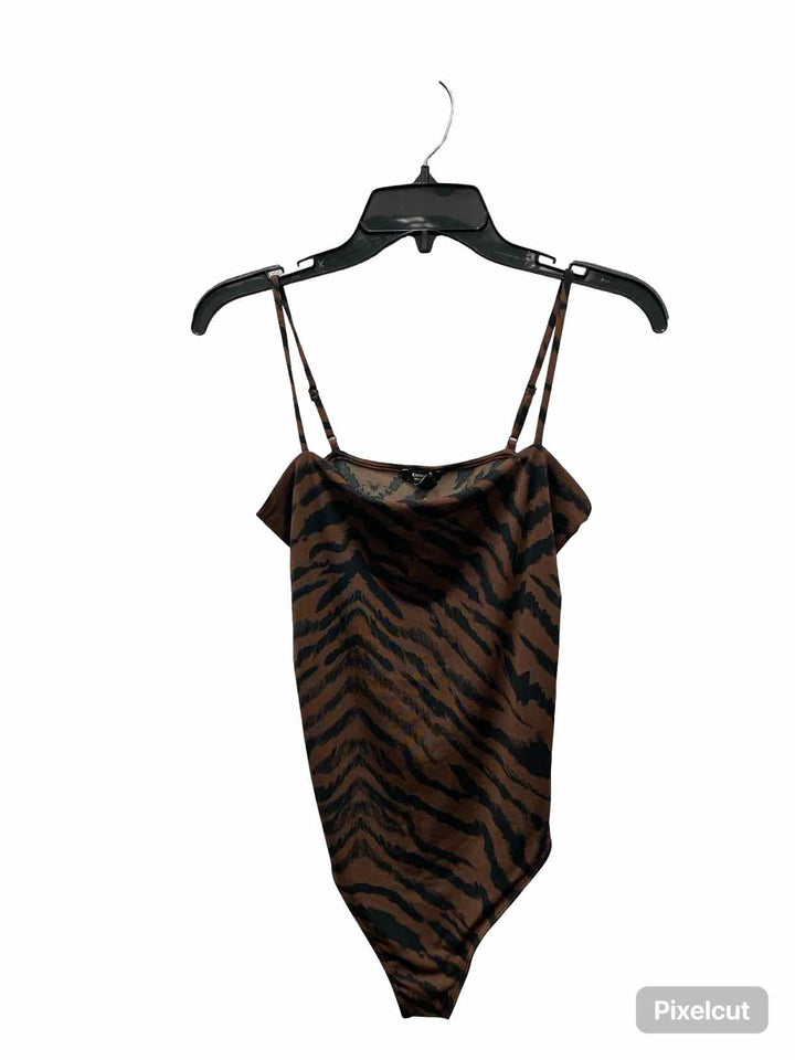 Express Size S Brown Black Tiger Tank Top