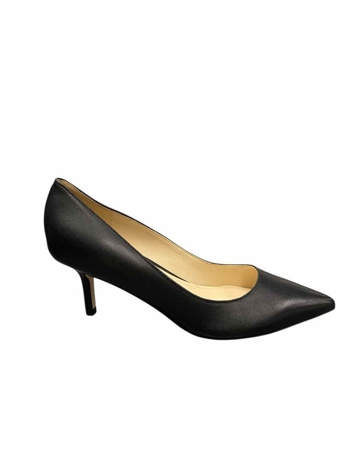 Nine West Shoe Size 5 Black Leather Heels