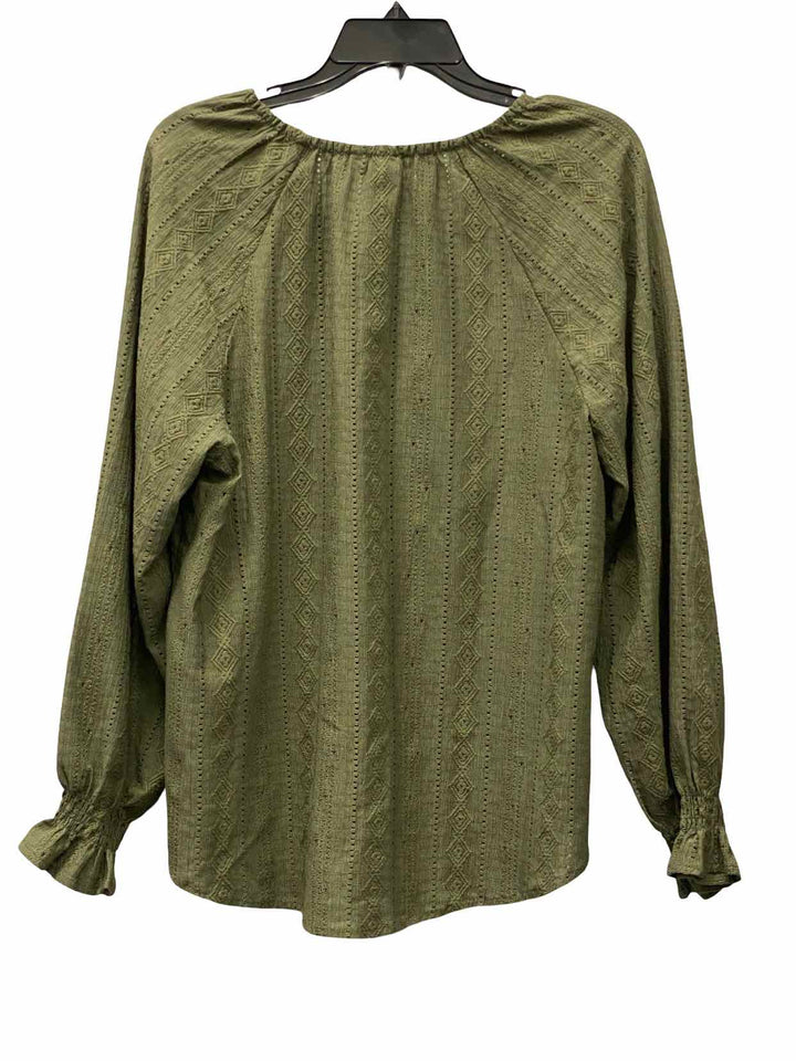 Frye Size L Green Long Sleeve Shirts