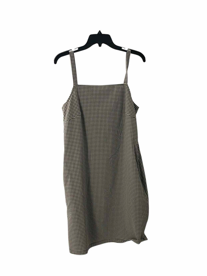 Wayre Size S Black White Checkered Dress
