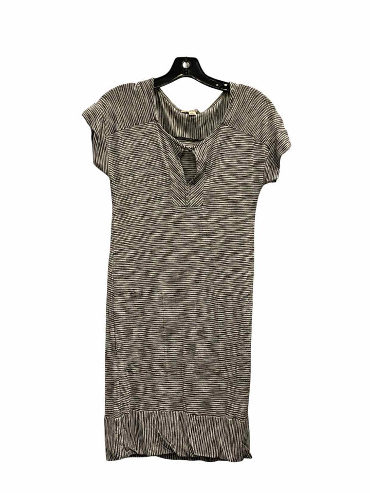 Lucky Brand Size S Gray Striped Dress