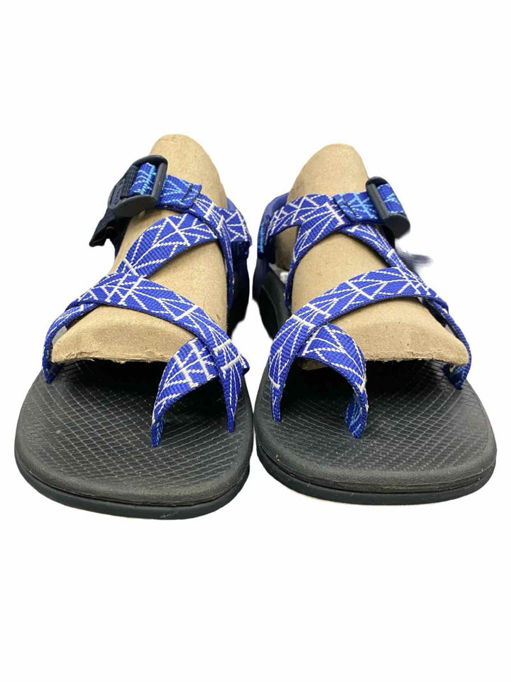 Chaco Shoe Size 9 Blue White Z/Canyon 2 Sandals