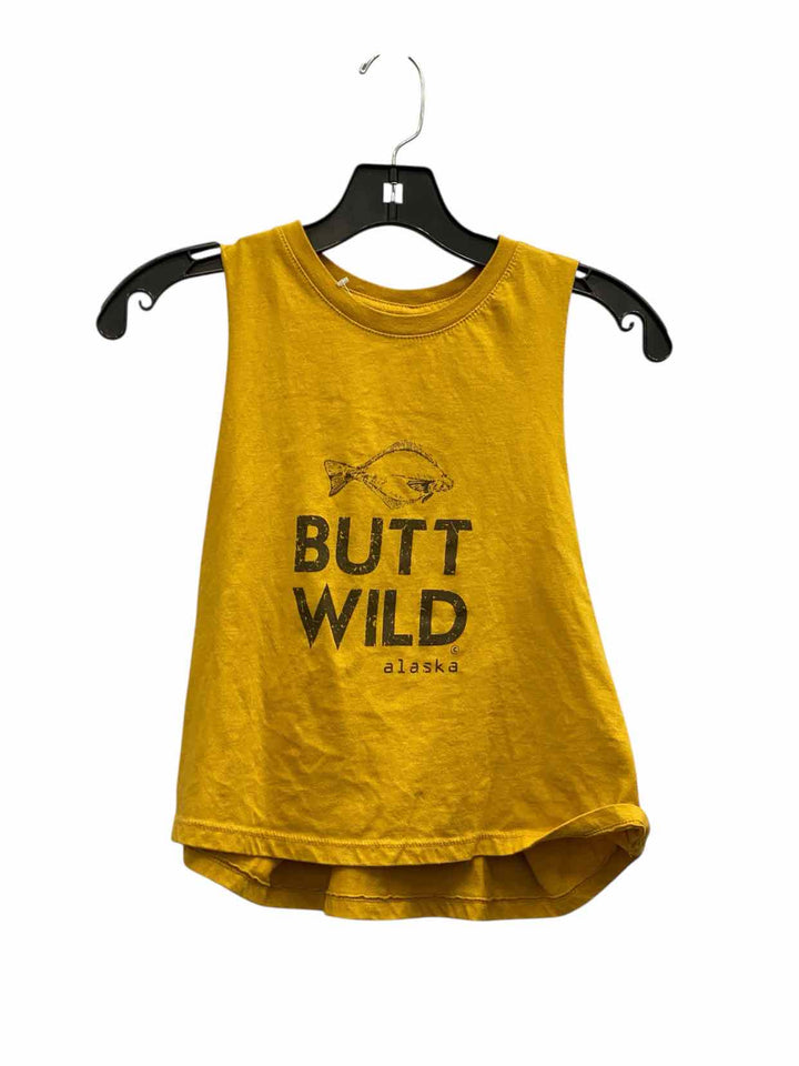 Unknown Brand Size M Yellow Print Tank Top