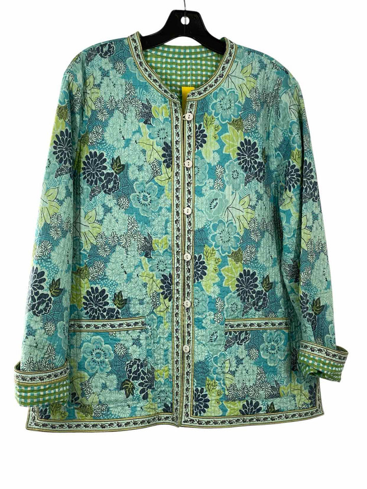 Unknown Brand Size L Blue Green Jacket