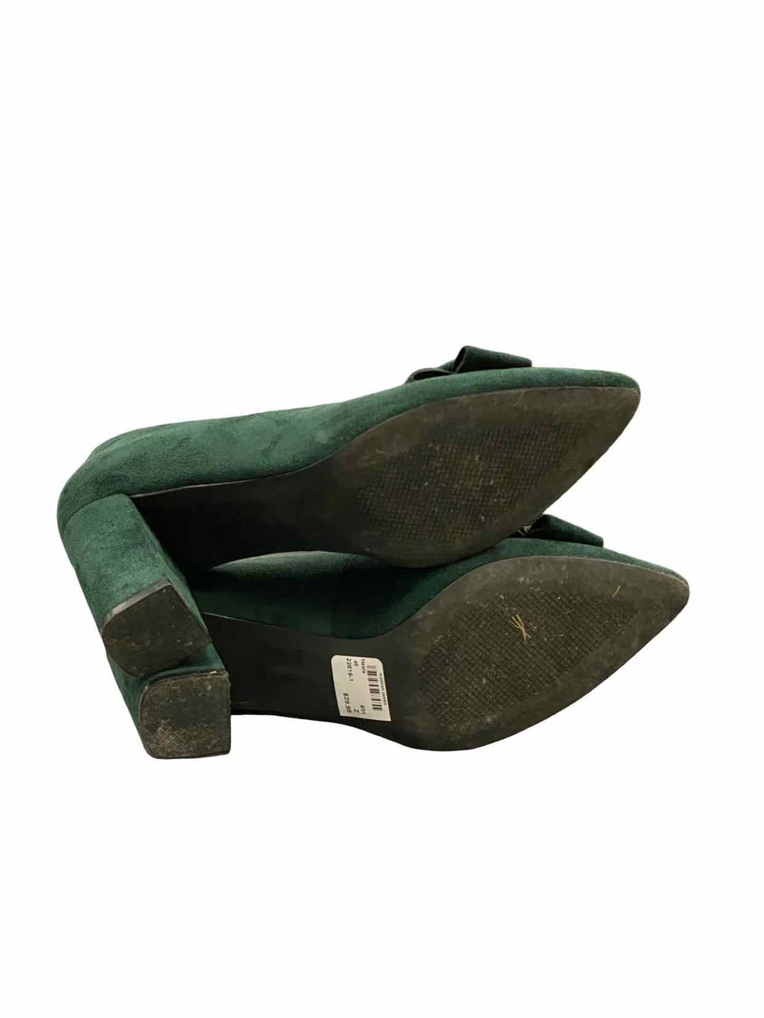 Patrizia Shoe Size 40 Emerald Suede Heels