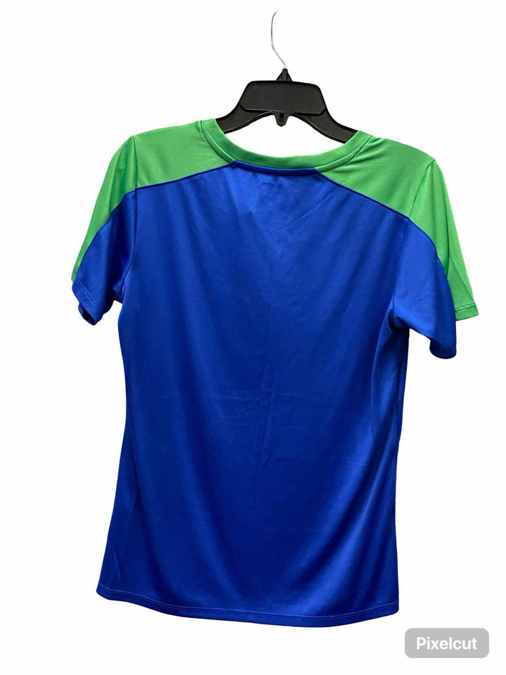 MLS Size M Blue & Green Sounders Athletic Short Sleeve