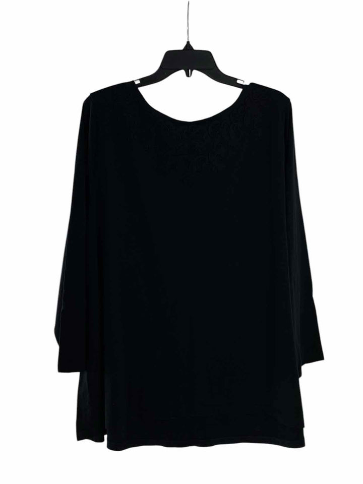 J Jill Size 3X Black Long Sleeve Shirts