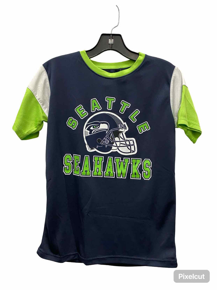 NFL Size M Blue Green Seahawks Athletic Short Sleeve