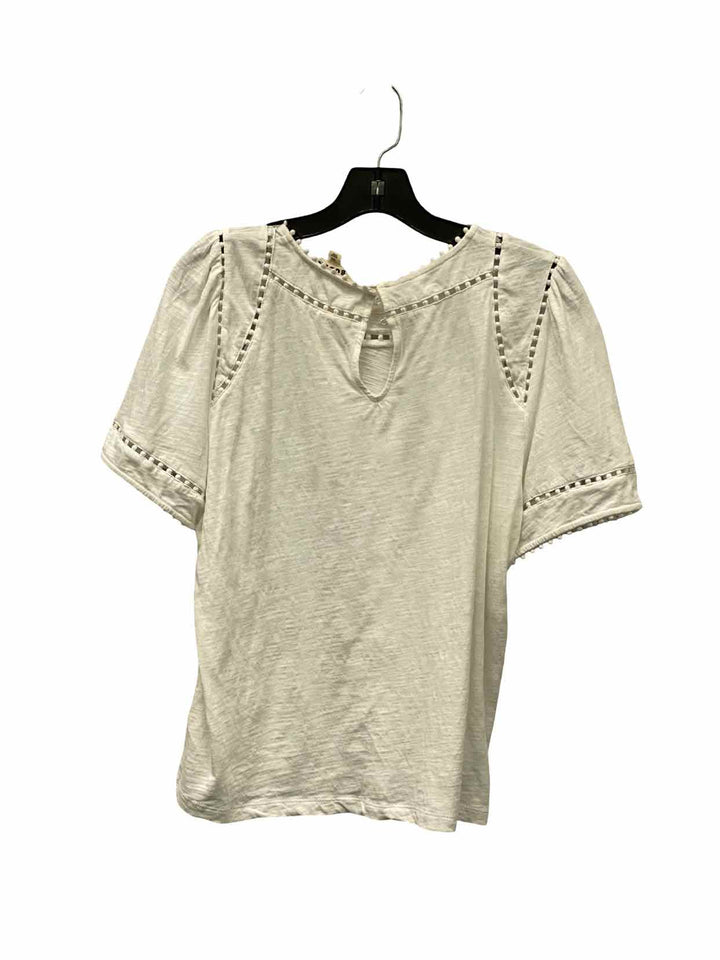 Boden Size 8 White Short Sleeve Shirts