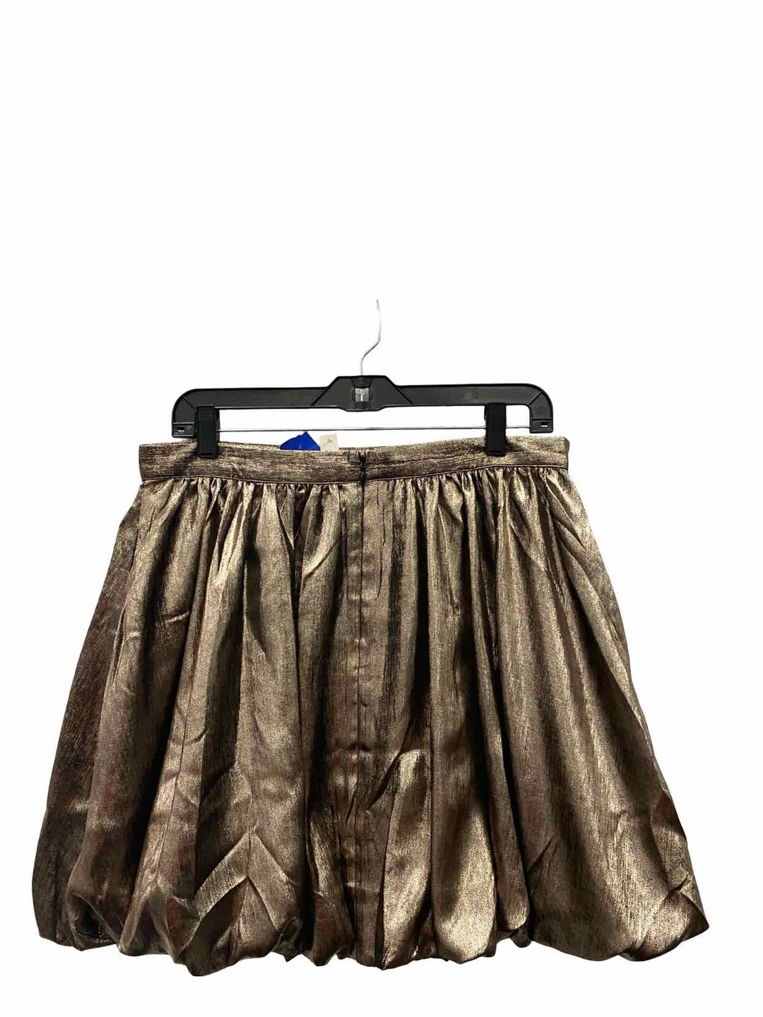 MadeWell Size 6 Gold Pleated Skirt