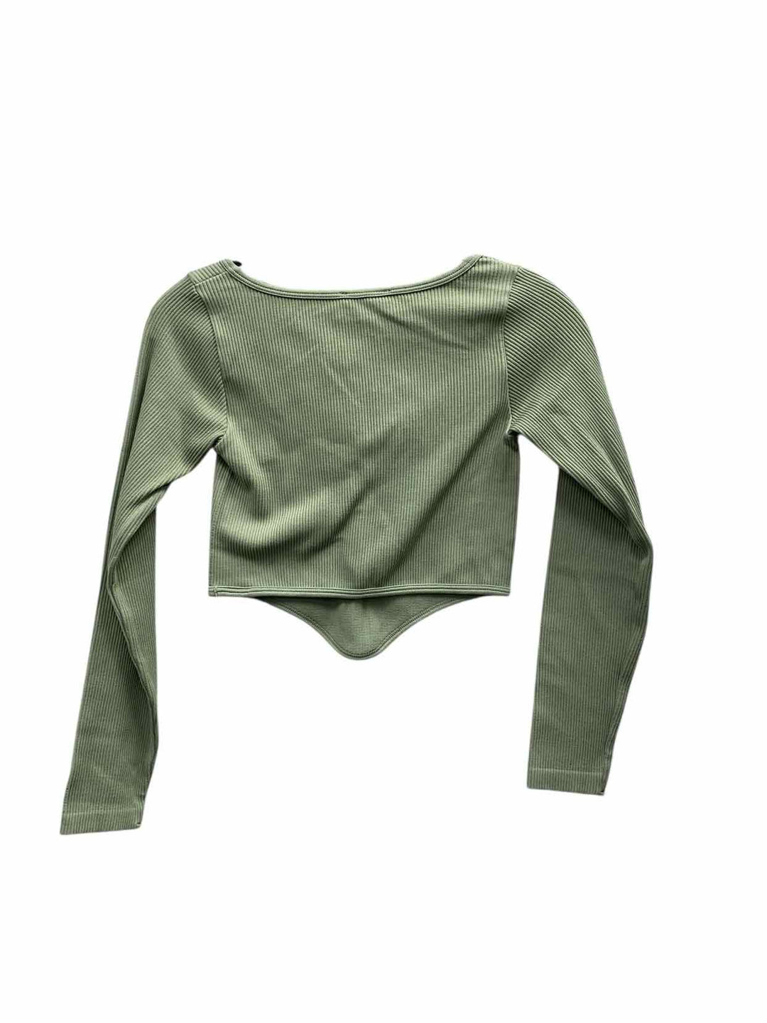 ZARA Size M Green Long Sleeve Shirts