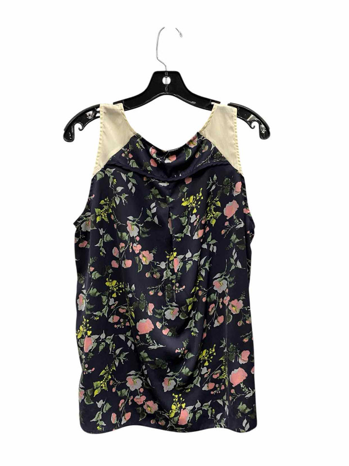 Collective Concepts Size XL Blue Floral Tank Top