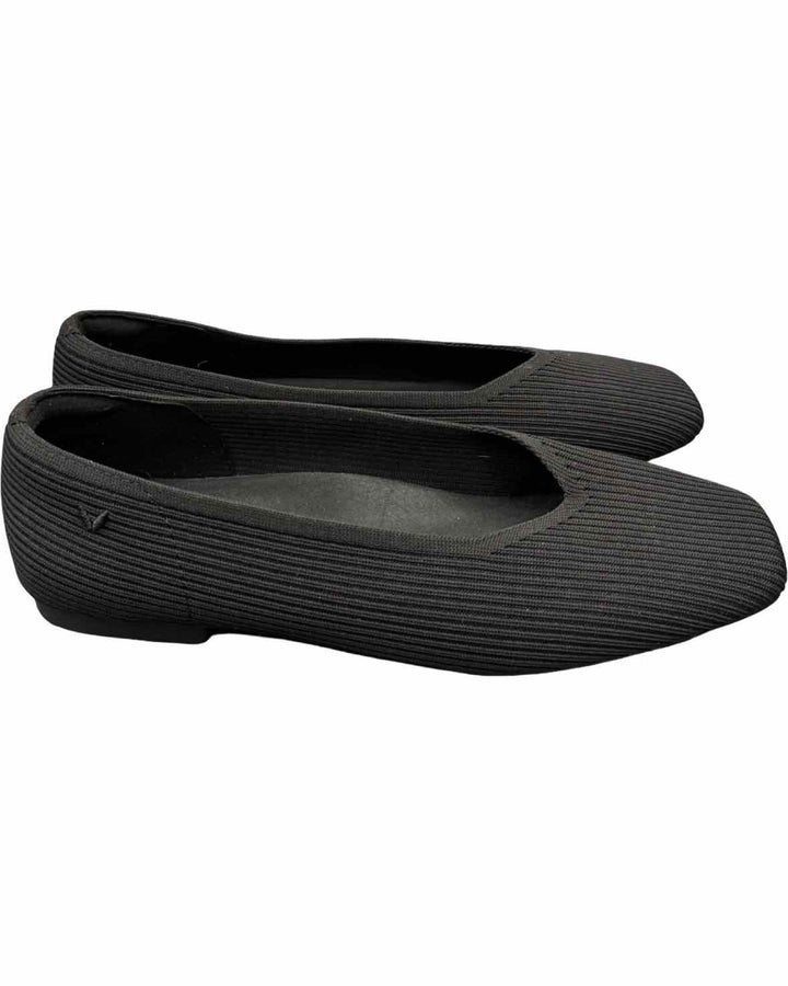 Vivaia Shoe Size 41.5 Black Square-Toe V-Cut Flats