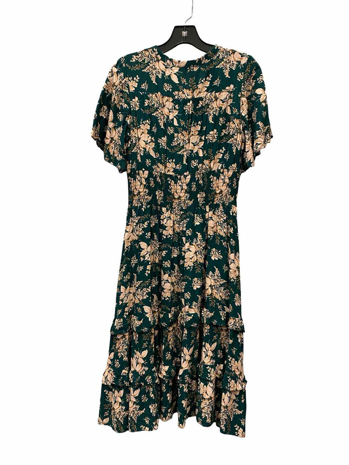 Baltic born Size M Green Pink Floral Dress