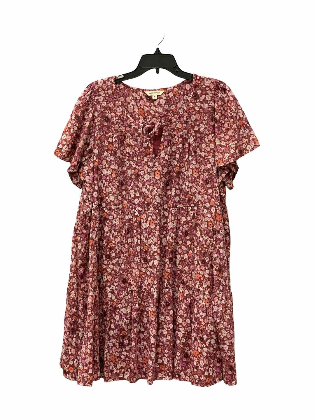 Lucky Brand Size XL Pink Floral Dress