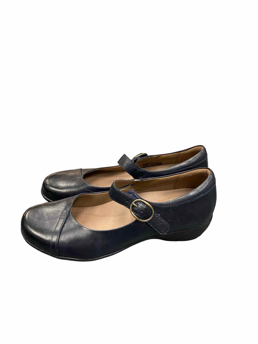 Dansko Shoe Size 38 Navy Leather Fawna Loafers