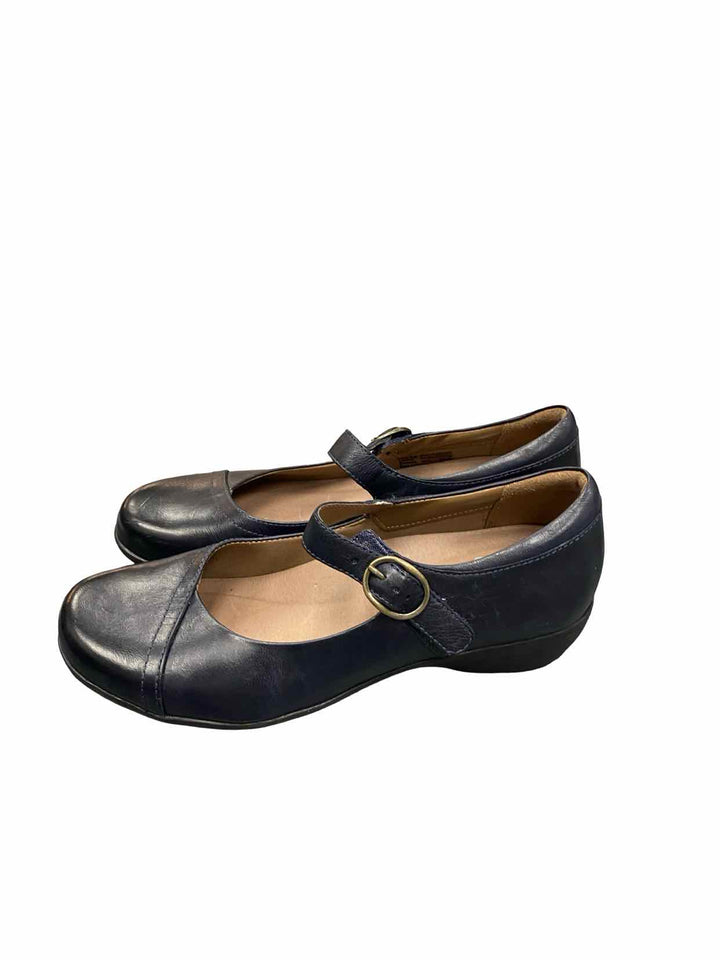 Dansko Shoe Size 38 Navy Leather Fawna Loafers